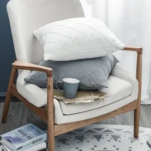 NE Ma-rốc Tùy Chỉnh Xe Ghế Đệm Bao Gồm Bông Vuông Đồng Bằng Rắn Dệt Kim Tùy Chỉnh Cushion Cover In Ấn 1 Cái/Poly Túi