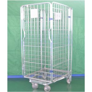 Полностью Закрытая тележка для каркаса из Китая с 4 стальными колесами, складное логистическое оборудование для хранения грузов - Product Image 1