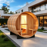 Sauna de Infrarrojos de Espectro Completo, Sauna de Luz Roja Infrarroja, Sauna Individual, Sauna Exterior de Cedro con Infrarrojos