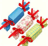 Boîtes cadeaux en papier en forme de bonbons avec ruban, boîtes à dragées vides pour mariage, anniversaire, Noël, emballage de friandises