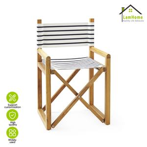 เก้าอี้ผู้กำกับไม้บีชสไตล์มินิมอลคลาสสิก รุ่นอ็อกซ์ฟอร์ด สำหรับบ้านสไตล์มินิมอล ระเบียงพักผ่อน สวน ช่วงบ่าย ดื่มชา ปรับแต่งได้ - Product Image 1