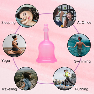 Nhà Máy Giá Tái Sử Dụng Cốc Kinh Nguyệt Cho Dòng Chảy Nặng Tái Sử Dụng Y Tế Silicone Thời Gian Cup Cho Phụ Nữ - Product Image 3