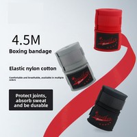 Bandages de boxe de 45 mètres, bandes de protection pour les mains, pour la boxe thaï et le Sanda, équipement de protection haute élasticité