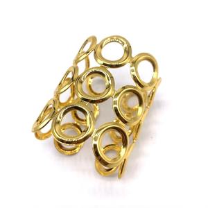 YAMAI Anneaux de serviette de table de mariage de luxe en fer, strass modernes, durables, écologiques, en stock, modèle rond de 5 cm C29 - Product Image 4