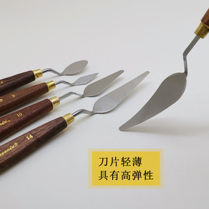 Cuchillo de pintura Hz con mango de madera, números 9, 10, 11, herramientas de pintura artística para raspar texturas con pintura al óleo - Product Image 4