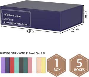 Boîte cadeau personnalisée en papier avec logo pour emballage de coque de téléphone - Product Image 2