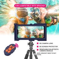 Funda Impermeable para Teléfono Móvil con Certificación IP68 de 15 Metros de Profundidad, con Protector de Pantalla Integrado, Cordón y Protector de Cámara