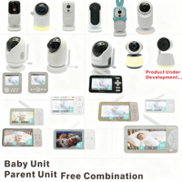 Caméra de surveillance pour bébé NeoView 5 pouces Full HD étanche 120° grand angle avec vision nocturne Wi-Fi, audio bidirectionnel, alerte de température