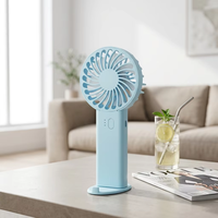 Mini ventilateur USB portable avec impression de logo, rechargeable, compact, de poche, 3 vitesses, faible bruit, ventilateur de bureau, cadeau