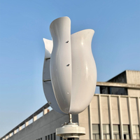 Éolienne à axe vertical 2-30KW Triphasée AC/DC 48V-220V Garantie 10 ans Spécial faible vitesse du vent