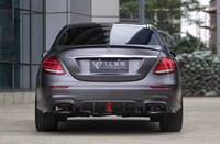 Diffuseur arrière pour W213 E63 E43 AMG E400 Sport 16 — 18, Fiber de carbone