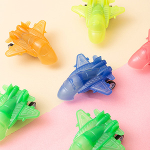 Avión de juguete transparente con retroceso, modelo de caza, para niños de 4 a 6 años, de plástico, con forma de dibujos animados, unisex - Product Image 1