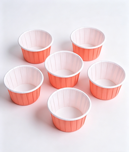 Venta al por mayor de fábrica: Lámina de papel de doble cara de la marca <span class=keywords><strong>KaIKe</strong></span>, de coral sólido, con borde enrollado, sin recubrimiento, impermeable, resistente al calor, apta para uso alimentario, para pan y galletas. - Product Image 1
