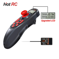 HOTRC DS600 6CH 6 canales 2,4G pantalla LCD SISTEMA DE Radio transmisor control remoto y receptor PWM 6CH para barco de pesca RC