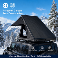 Carpa de Techo Triangular de Fibra de Carbono Zentopia para 2 Personas, Cuatro Estaciones, Impermeable 5000mm, Resistente al Viento y a los Rayos UV, Apertura Rápida con Escalera