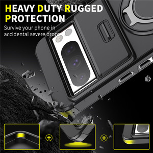 Support rotatif avec protection coulissante pour objectif pour Google Pixel 9 10 Pro XL – Coque antichoc à protection intégrale - Product Image 3