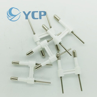 Pince de contact en laiton en cuivre pur 4,0 mm norme UE 250 V, pleine ou creuse, 10 A 16 A, pour insert de fiche