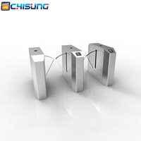 Utilisation électronique de porte de barrière d'aileron de tourniquet de contrôle d'accès pour l'entrée d'immeuble de bureaux