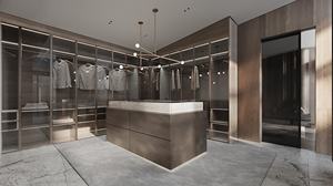 Armoire à portes coulissantes en verre classique personnalisée, facile à assembler, dernière collection de meubles en contreplaqué, armoire à double porte, vente - Product Image 6