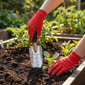 AOZOU Kit de Herramientas de Jardinería de 5 Piezas, Mango Antideslizante de Goma Suave, para Cuidado de Plantas en Interiores/Exteriores, Accesorios para Jardín y Césped - Product Image 4