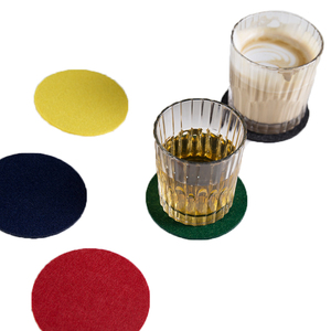 Classic Style Circular Absorbent <b>Felt</b> Cup Coasters Various Styles 3mm <b>Thick</b> Macrame PP Heated Placemat for Kitchen Table Use - Product Image 1