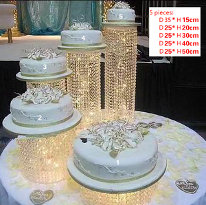 <span class=keywords><strong>Support</strong></span> à gâteau en cristal doré en métal pour mariage, anniversaire, fête à domicile, fournitures et décorations, <span class=keywords><strong>support</strong></span> à gâteau Berube - Product Image 4