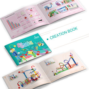 Ensembles de blocs de construction PUNGROW jouets éducatifs créatifs Kits de tige ABS Montessori modèle jouets boucle parc de Cubes de construction merveilleux - Product Image 6