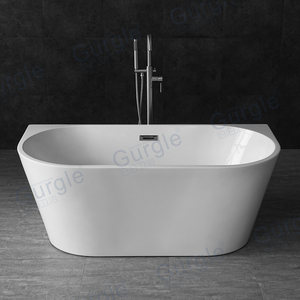 Acrilico un lato <span class=keywords><strong>contro</strong></span> il muro. Vasca da bagno indipendente per 1 persona - Product Image 3