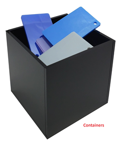 맞춤형 4x4x3 "다채로운 아크릴 디스플레이 사각 상자 이동식 뚜껑 Lucite 큐브 스탠드 케이스 Led 장식 보석 작은 항목 - Product Image 5