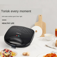 Machine à sandwichs, pain et gaufres portable électrique 700W en acier inoxydable, norme UE, pour fabricants transfrontaliers, écoénergétique