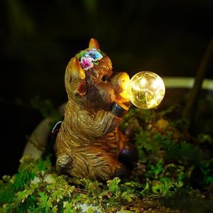 Năng lượng mặt trời bò ánh sáng ban đêm 3D ngoài trời sân mô phỏng nhựa thủ công bong bóng thổi trang trí động vật xuyên biên giới tính năng - Product Image 2