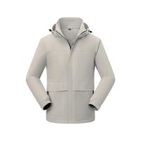 Veste à capuche unisexe chaude à coque rigide avec doublure polaire intégrée, imperméable et coupe-vent, imprimé automne, pour la randonnée, le camping et les activités de plein air