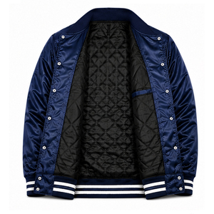 Chaqueta de Hombre Personalizada al Por Mayor, OEM, 100% de Alta Calidad, Chaqueta de Satén Impermeable para Hombre, Chaqueta de Invierno de Satén para Hombre - Product Image 6