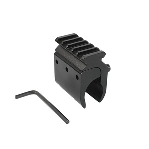 Adjustable Tube Clamp 20mm Slot Adapter Base 17-27mm High-Strength Adjustable Aluminum Alloy Outdoor Equipment <b>Bracket</b> - Product Image 1