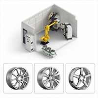 Moteur de machine de polissage robotisée pour moyeux de roues de voiture, système de rectification automatique haute précision équipé d'un écran tactile