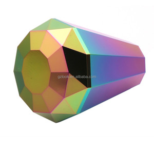 Pommeau de levier de vitesse de voiture manuel de course en forme de diamant coloré avec tête de levier de manette de vitesse adaptateur 8MM 10MM 12MM - Product Image 5