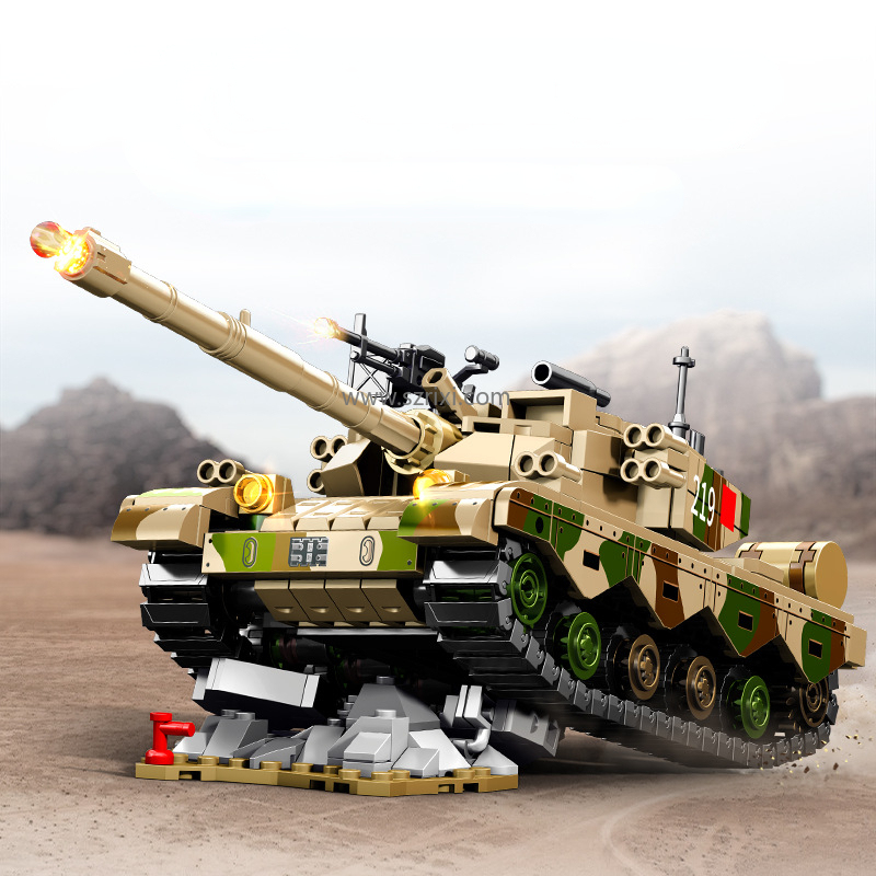 Sembo 203159 Military ZTZ-96B Tank Model - 719pcs Blocks