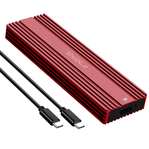 Fabrik OEM Neue Serie HDD-Gehäuse Typ C USB3.<span class=keywords><strong>2</strong></span> Externes HDD-Gehäuse Unterstützt M.<span class=keywords><strong>2</strong></span> SATA SSD HDD-<span class=keywords><strong>Box</strong></span> Aluminium Festplattengehäuse - Product Image 4