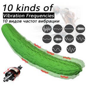 野菜セックスバイブレーターGスポットシミュレーションオナニー振動ディルドペニスプッシー女性用マッサージ - Product Image 3