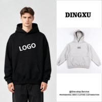 Sweat-shirt à capuche pour homme en coton 100% - Design classique - Couleur unie - Impression numérique 3D - Lavable - Tissu éponge - Vente en gros - Hiver