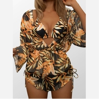 Maillot de bain trois pièces pour femmes Bikini de style européen à la mode avec maille fendue coupe ample