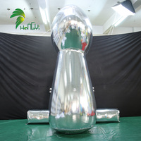 Trophée gonflable de rugby Trophée gonflable géant Trophée de boule miroir/modélisation publicitaire gonflable géante