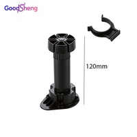 Pieds de table réglables en tube rond en plastique moderne Goodshneg, idéaux pour canapé et meubles de salle de bain – Grande Vente