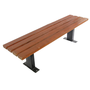 Factory Wholesale 1.5m Hardwood Slat <strong>Bench</strong> Long Outdoor Furnitures High Performance Stainless Steel For Hospital School Exterior - Product Image 4