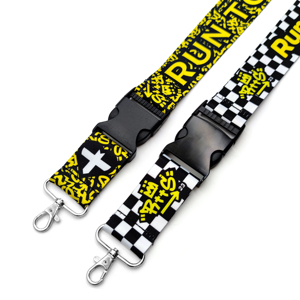 Promotional Printed Neck 38Mm Width <b>Polyester</b> <b>Lanyard</b> With Semi-Metal Buckle and Custom Logo Free Sample - Product Image 3
