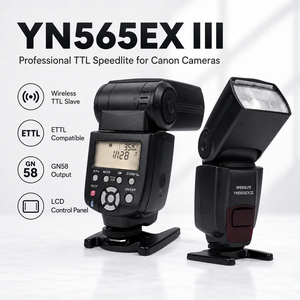 Flash Inalámbrico Yongnuo YN565EX III TTL Slave para Cámaras DSLR <span class=keywords><strong>Canon</strong></span> GN58, Flash Profesional de Alta Velocidad con Reciclaje Rápido - Product Image 2