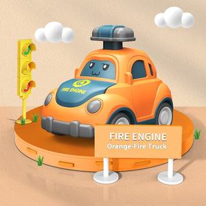 Cartoon Expression Press-Pull Back Truck Fun ABS Plastic Inertia Car for Kids Friction Toy Gift for Children's Driving Fun - Product Image 6