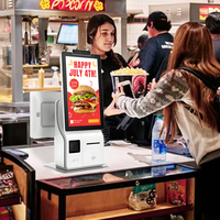 Vente d'usine tout-en-un Windows POS Machine avec imprimante tactile à double écran Kiosque de paiement alimentaire pour les opérations de caisse enregistreuse