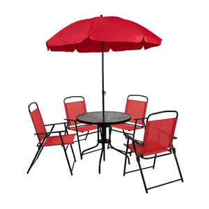 Outdoor <strong>Furniture</strong> <strong>6</strong> <strong>Piece</strong> Patio <strong>Garden</strong> <strong>Set</strong> with Dining Table - Product Image 6