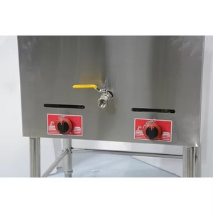 Freidora de gas de calidad digital industrial comercial barata al por mayor con el tanque simple o doble - Product Image 4